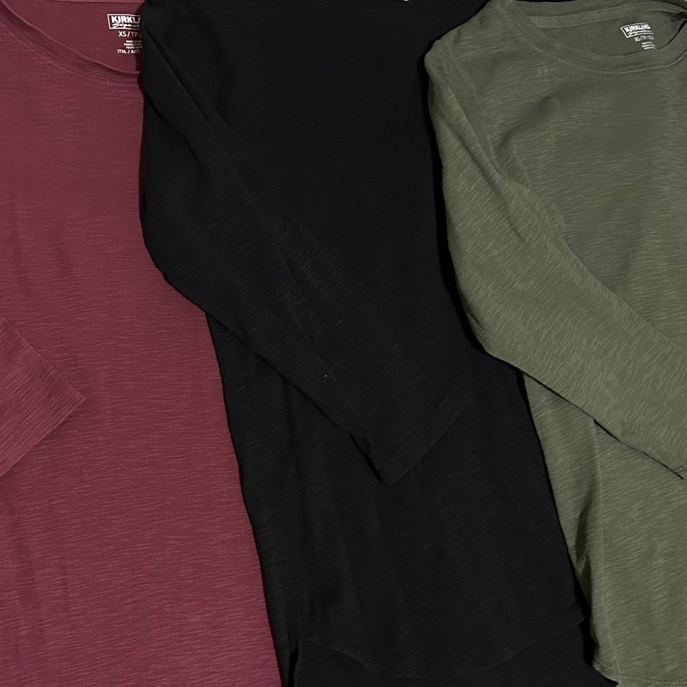 Bundle of Kirkland Signature Long Sleeve Athletic Tops
